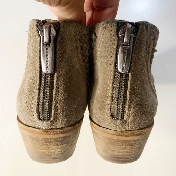 Vince Camuto Prasata Suede Leather Ankle Bootie - Picture 5 of 12